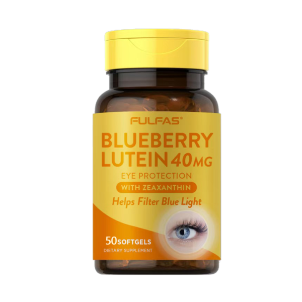 Blueberry Lutein 40mg Eye Protection 50 Quick Release Capsules