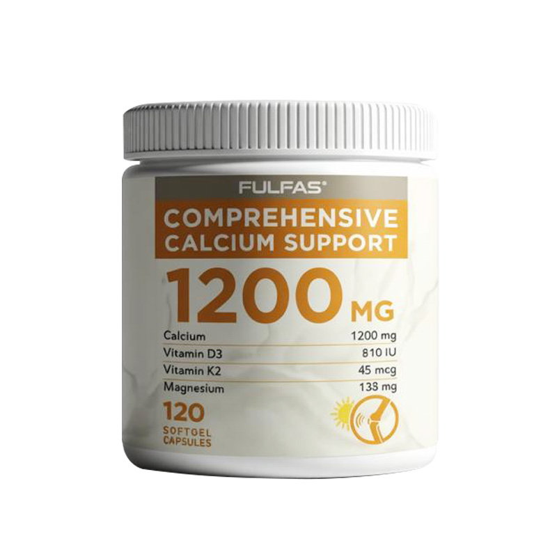 Calcium Magnesium Vitamin D3 & K2 Liquid Calcium, 120 capsules